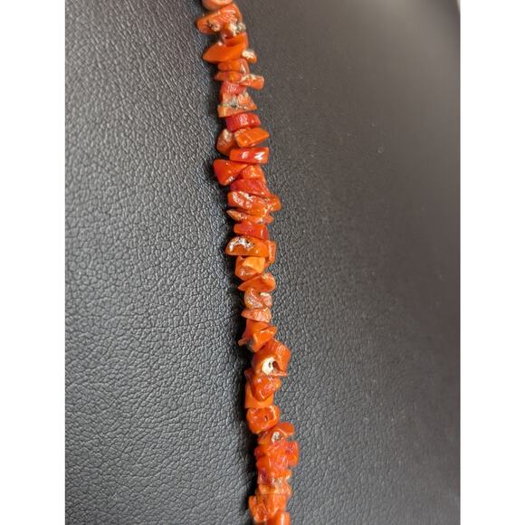 Natural Drilled Uncut Coral Chip 32" Strand - Picture 3 of 4